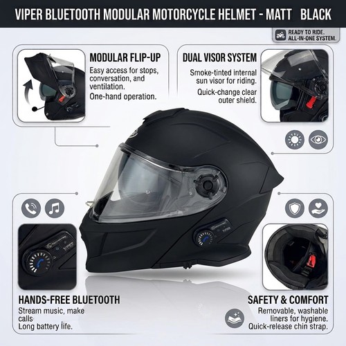 Viper casco modulare - viper, moto