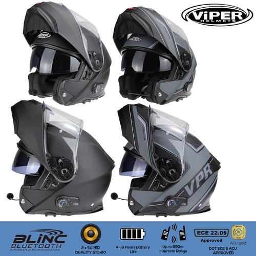 Casco moto modulare viper - moto,