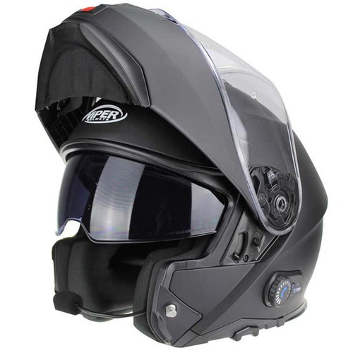 Casco moto viper - viper, nero